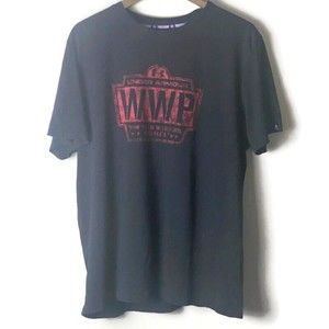 UNDER ARMOUR Mens Black Graphic Short Sleeve T Shirt Size XL Wounded Warrior WWP